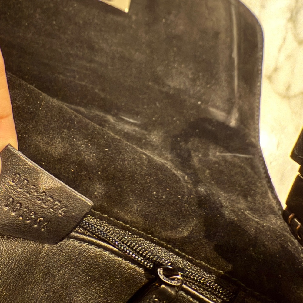 GUCCI Black Calfskin Shoulder Bag, Silver Hardware, Tom Ford Era - Picture 9 of 9